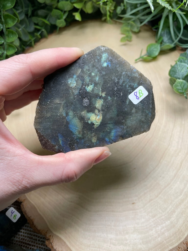 Labradorite Half-Polished Slab