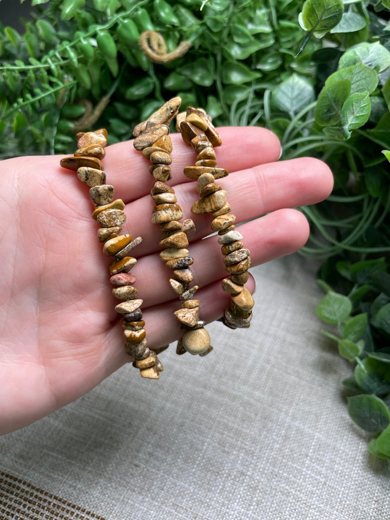 Landscape Jasper Chip Bracelet