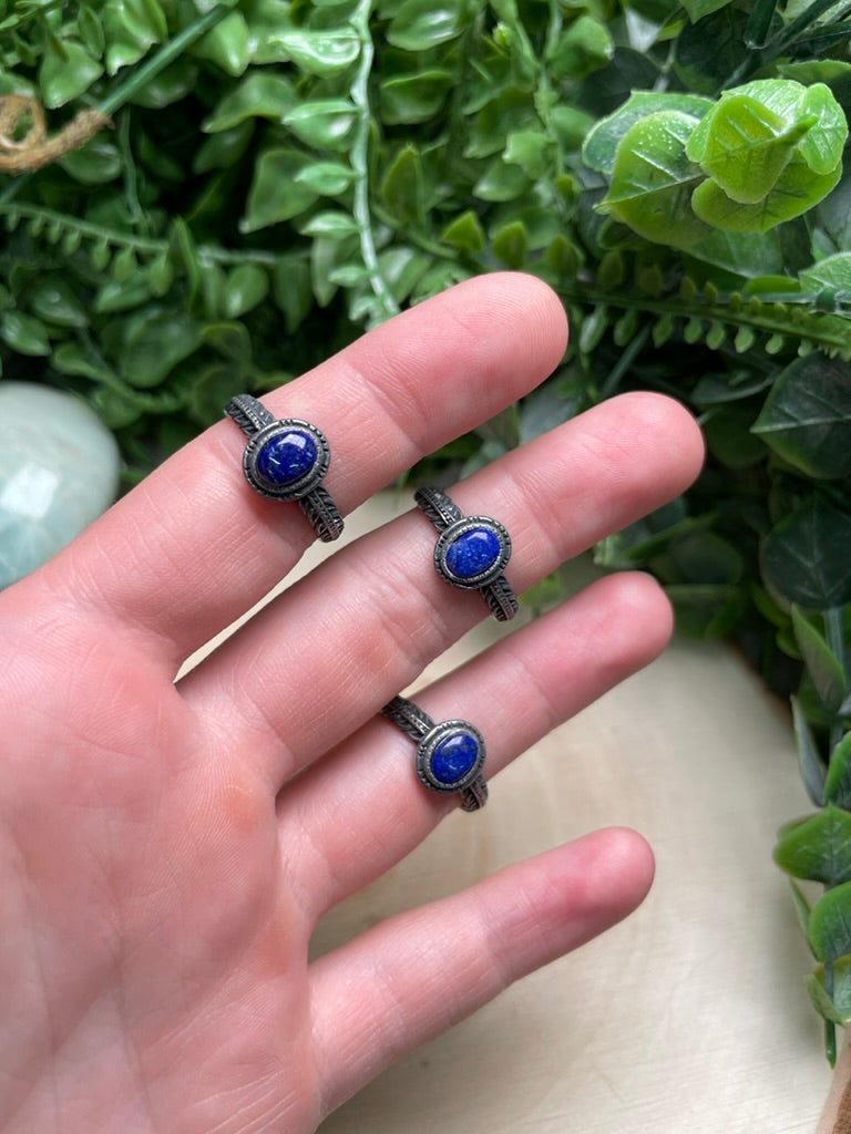 Lapis Adjustable Ring