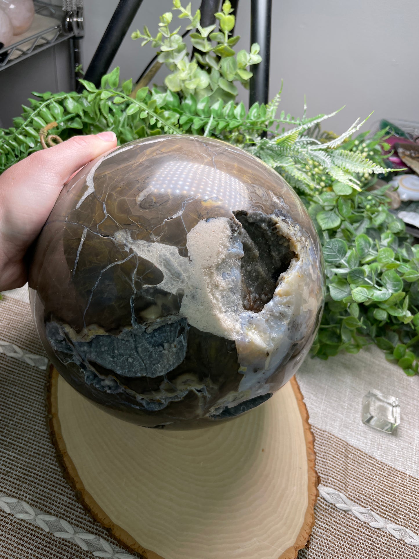 XXXL Volcano Agate Sphere