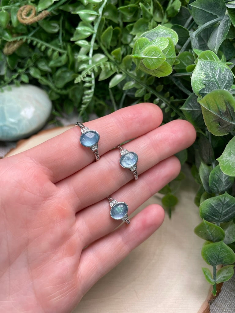 Aquamarine Adjustable Ring