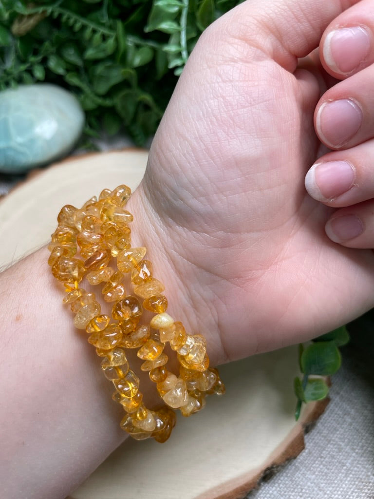 Citrine Chip Bracelet