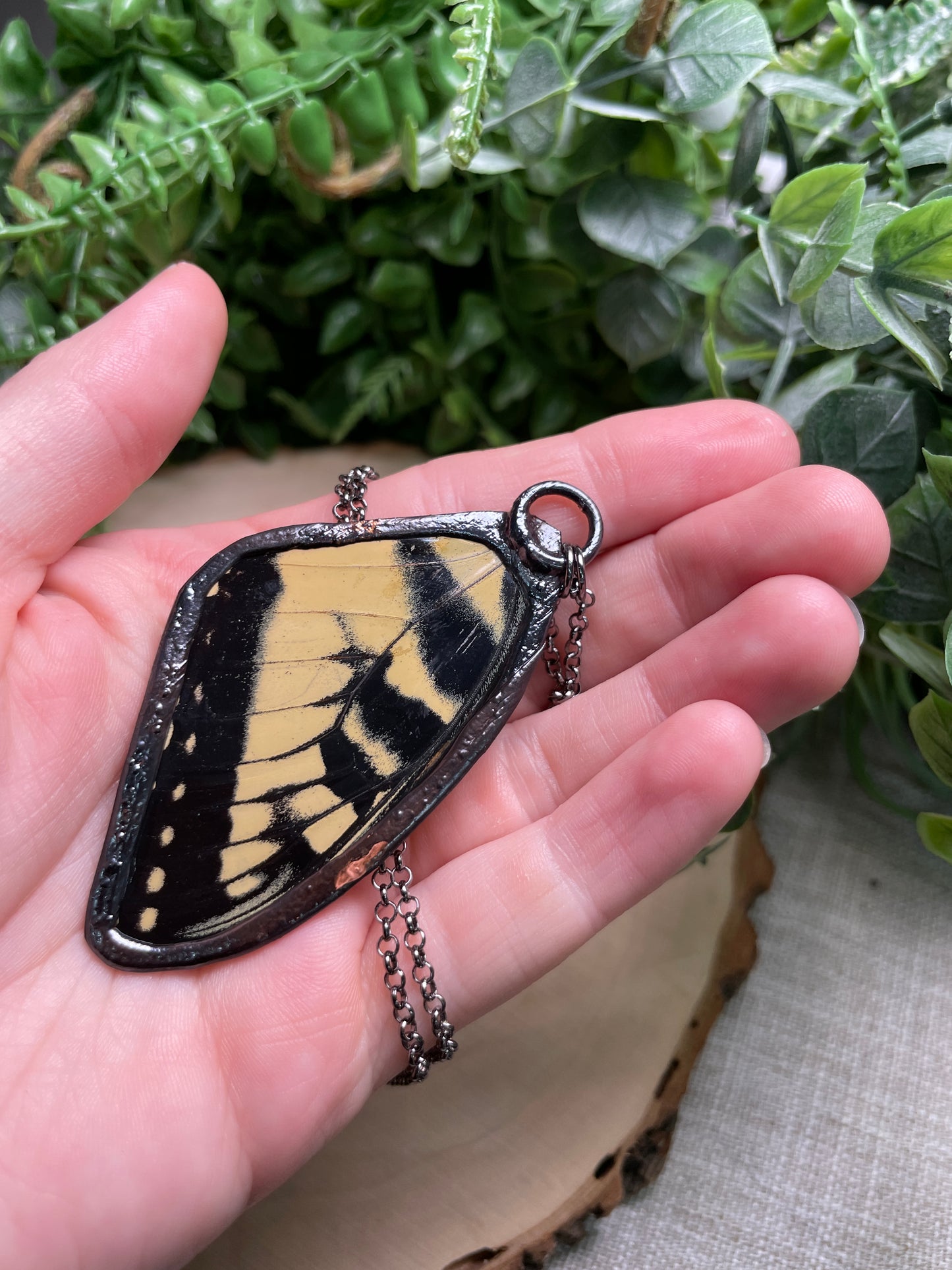 Labradorite Butterfly Wing Necklace