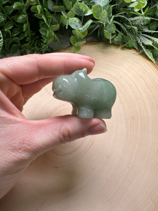 Green Aventurine Hippo