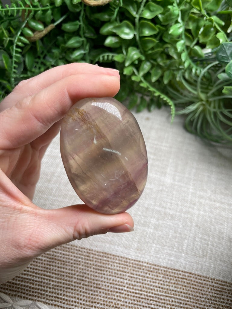 Fluorite Palm Stone