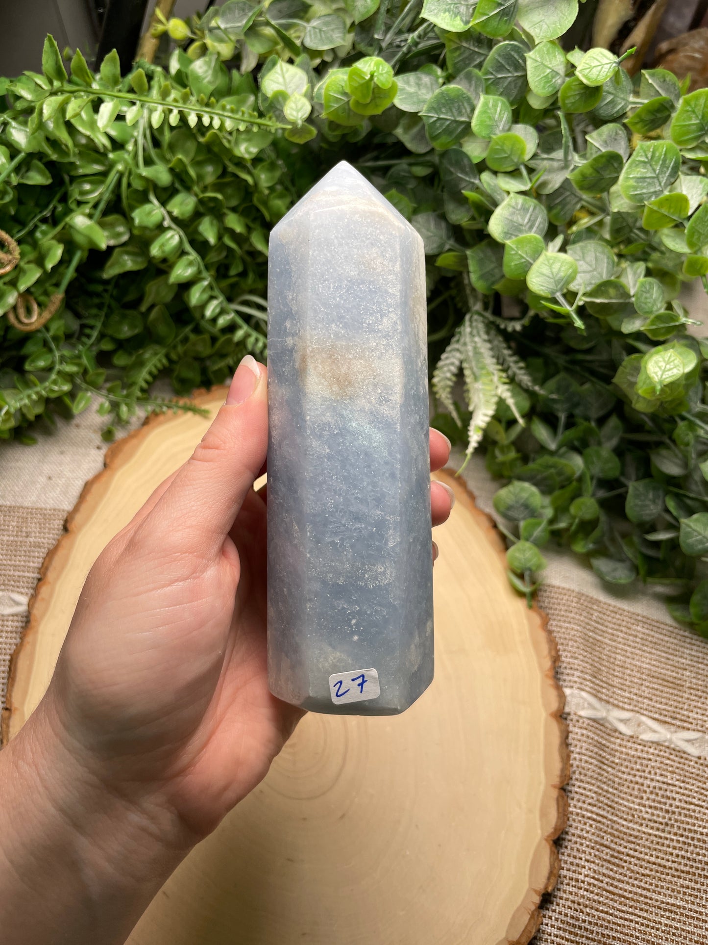 Blue Calcite Tower