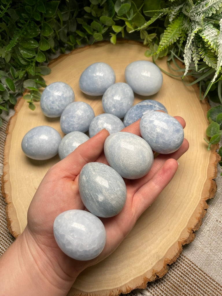 Blue Calcite Egg