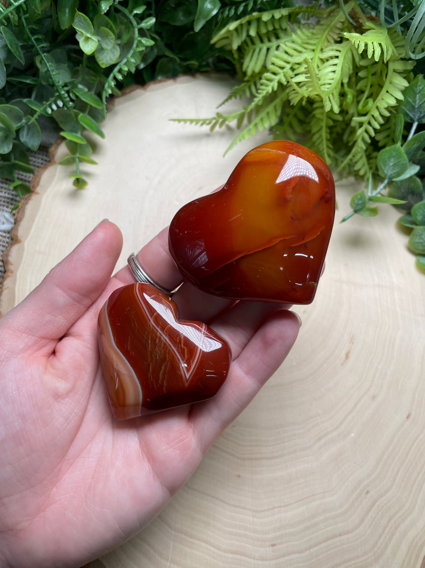 Red Sardonyx or Carnelian Heart