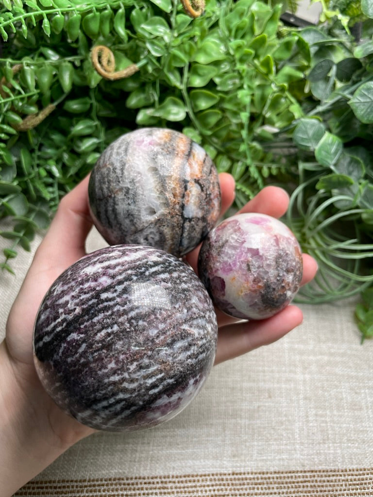 Purple Zebra Jasper Sphere