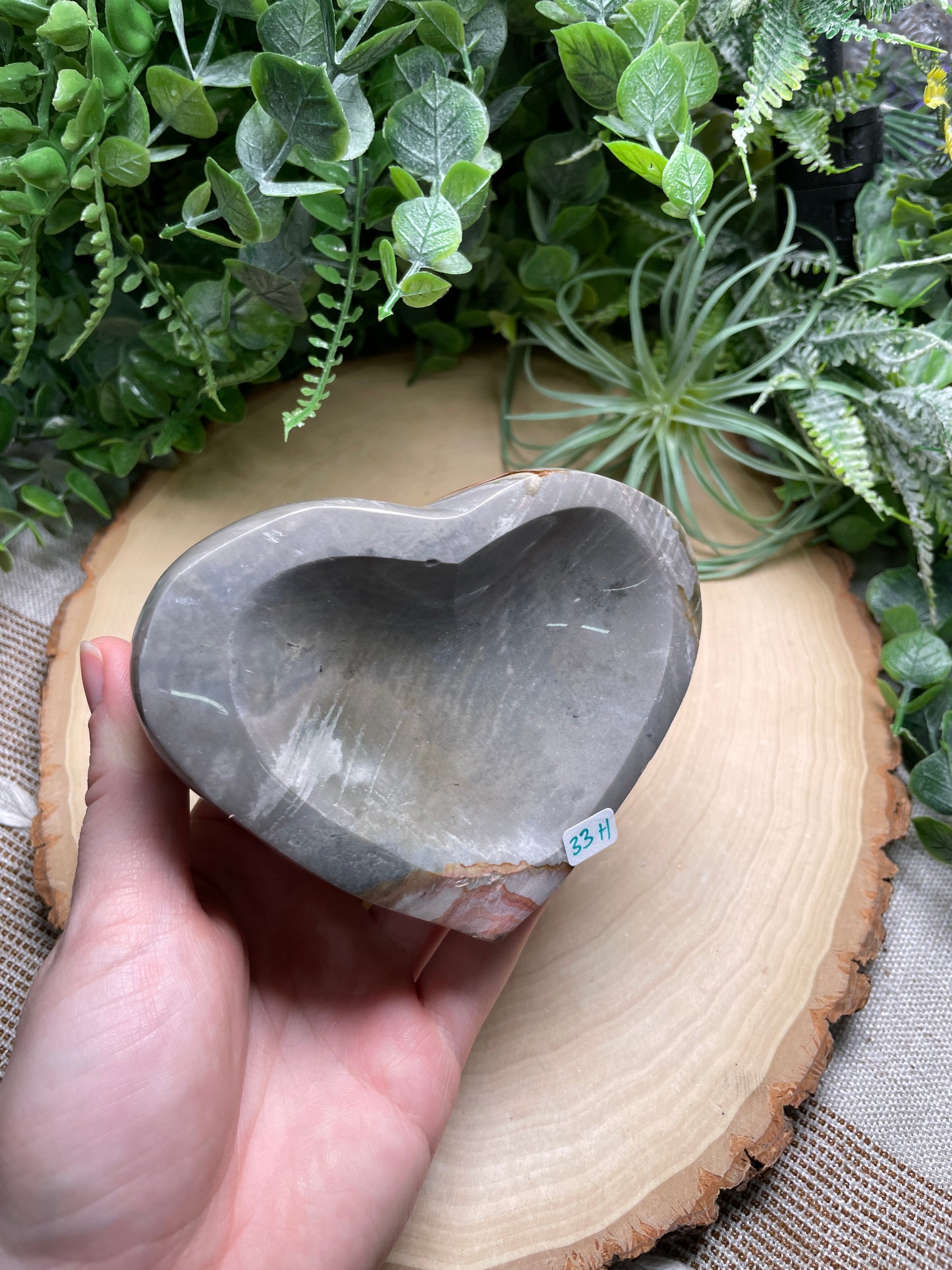 Polychrome Jasper Heart Bowl