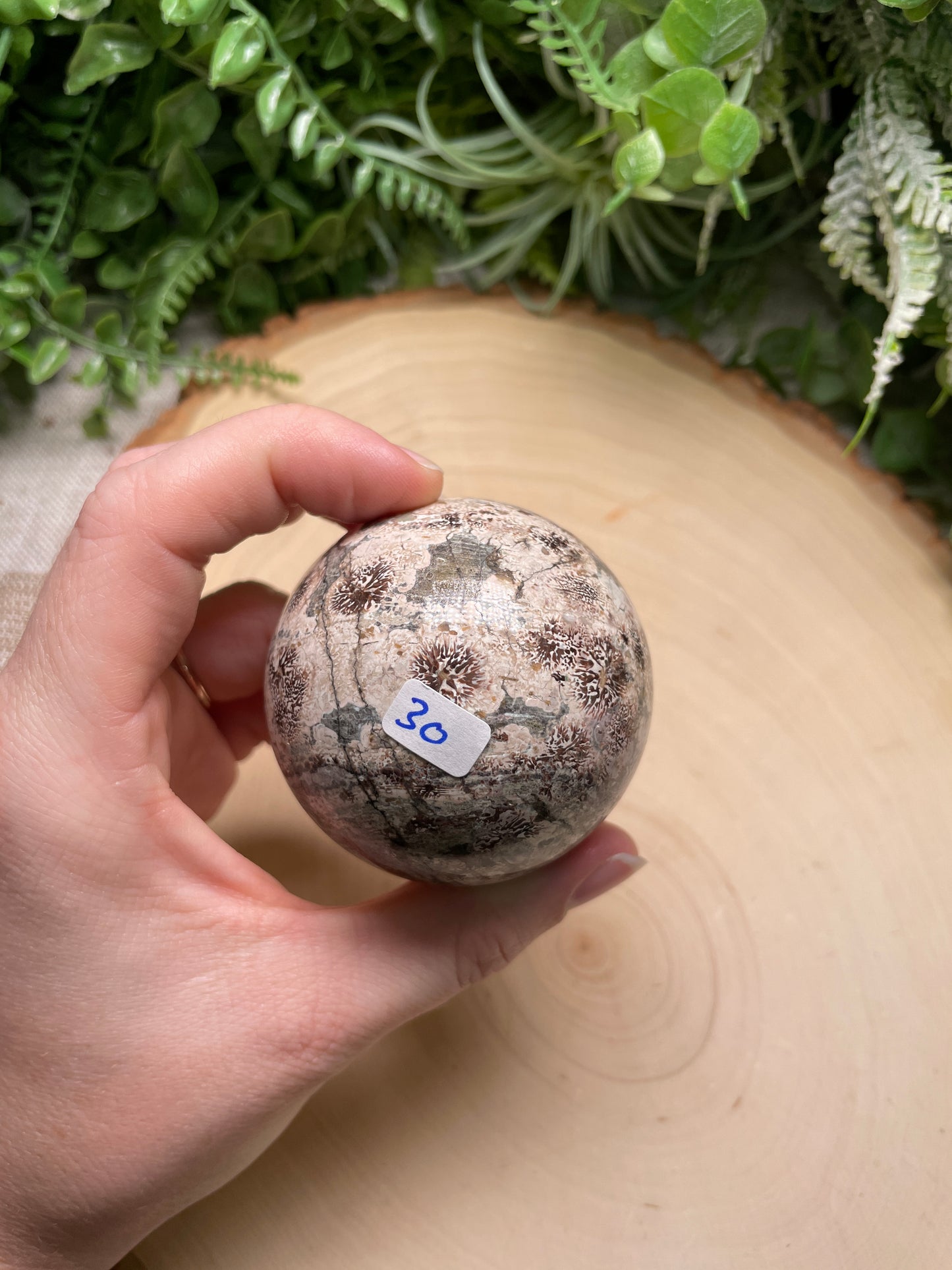 Flower Jasper Sphere