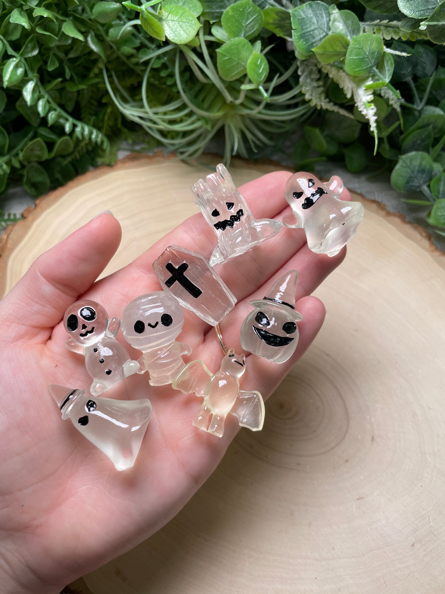 Glow in the Dark Mini Resin Halloween Characters