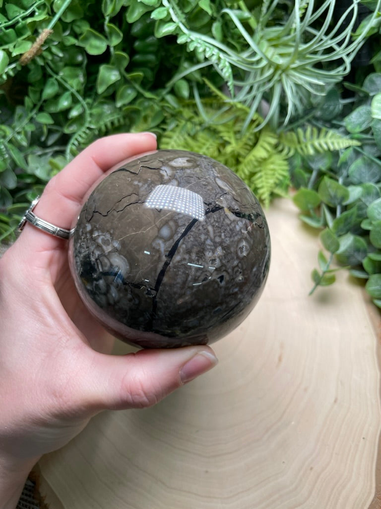 Volcano Agate Sphere