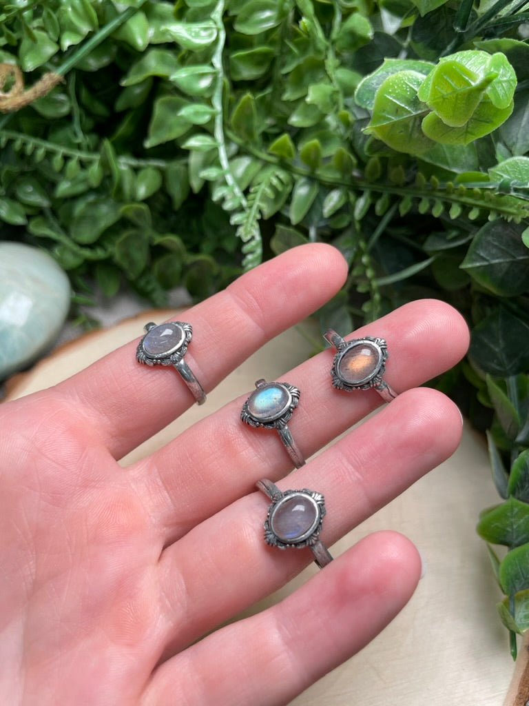 Labradorite Adjustable Ring