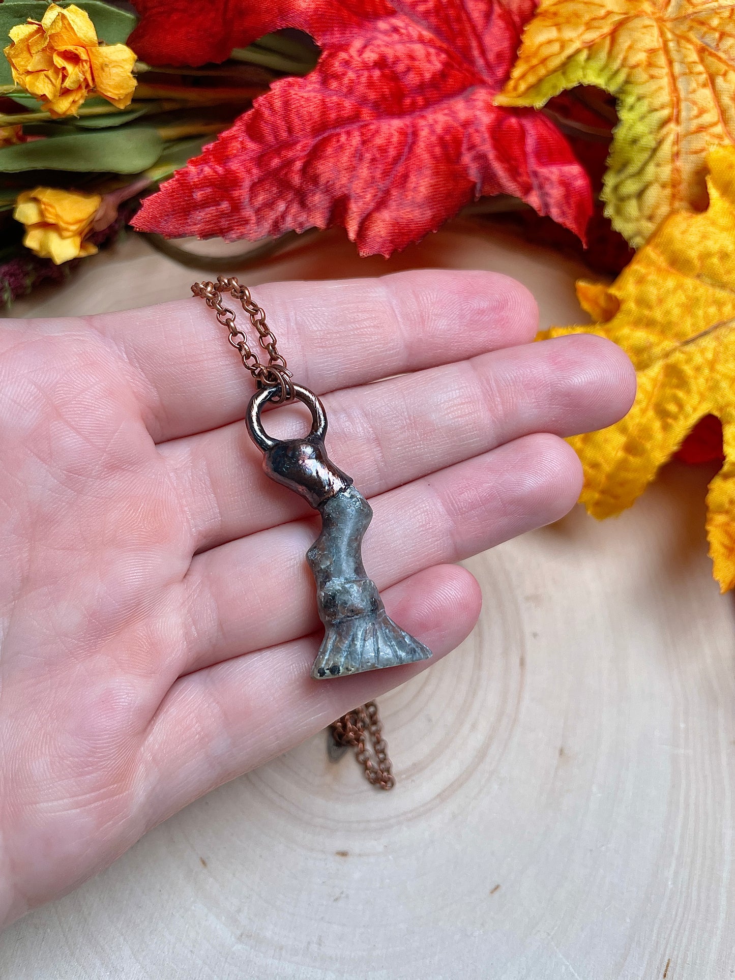 Yooperlite Witch's Broomstick Necklace