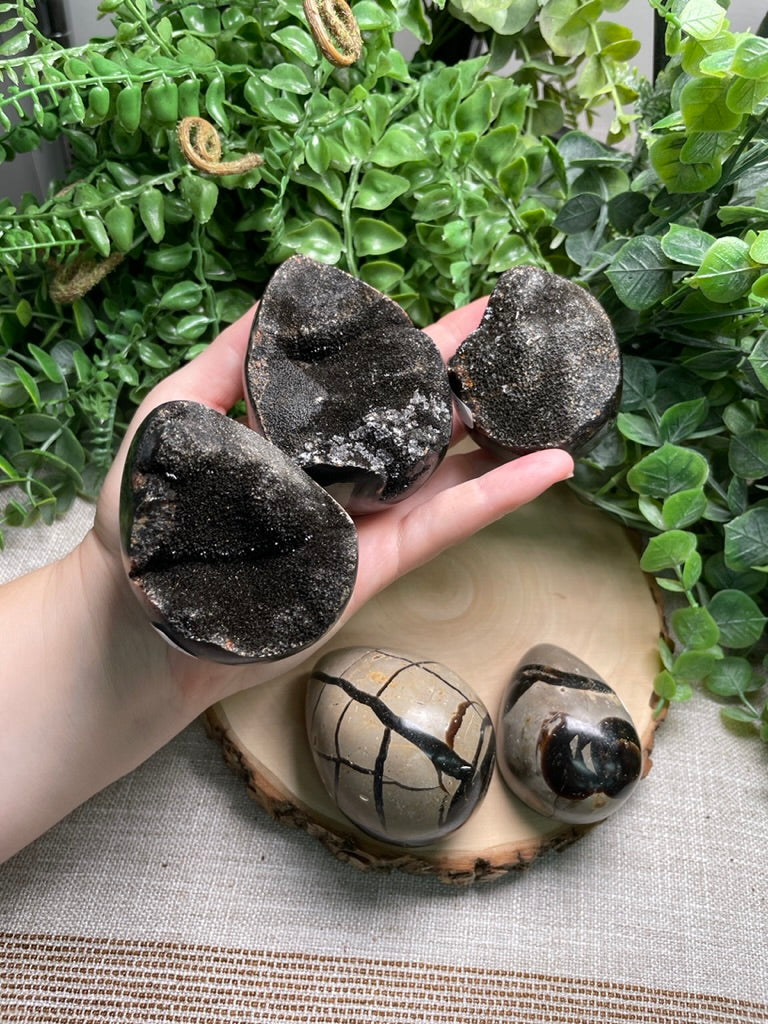 Druzy Septarian Egg