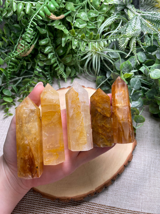 Golden Healer Quartz Tower