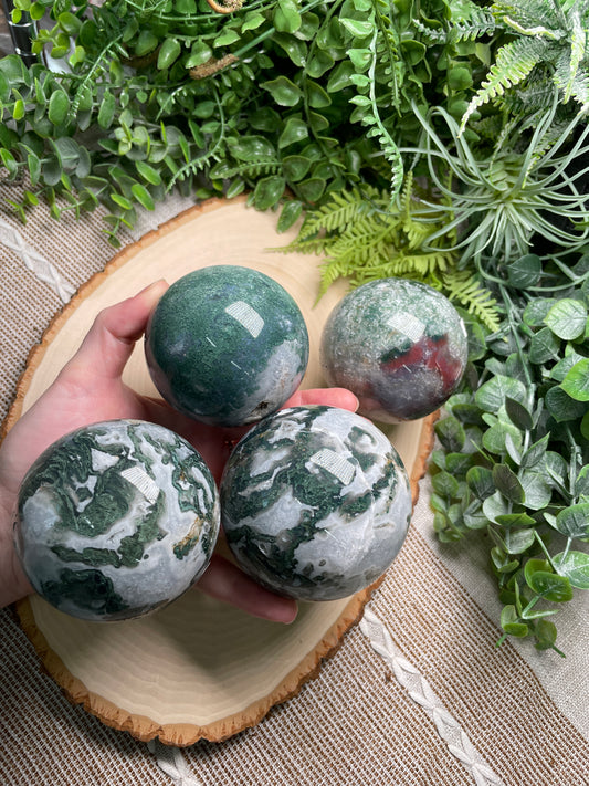 Moss Agate Sphere