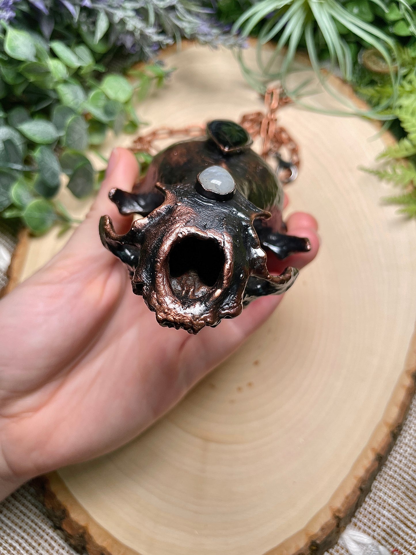 Morgana Raccoon Skull Necklace