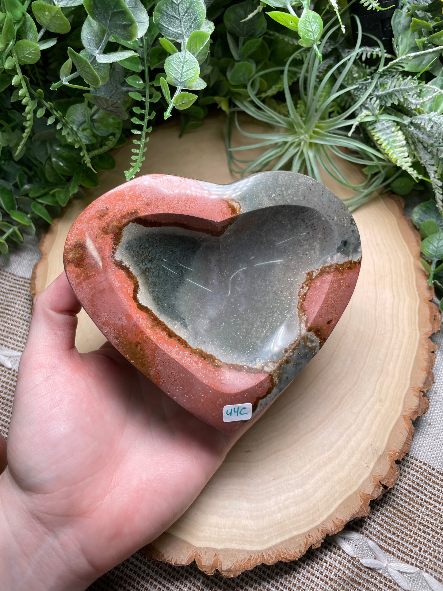 Polychrome Jasper Heart Bowl