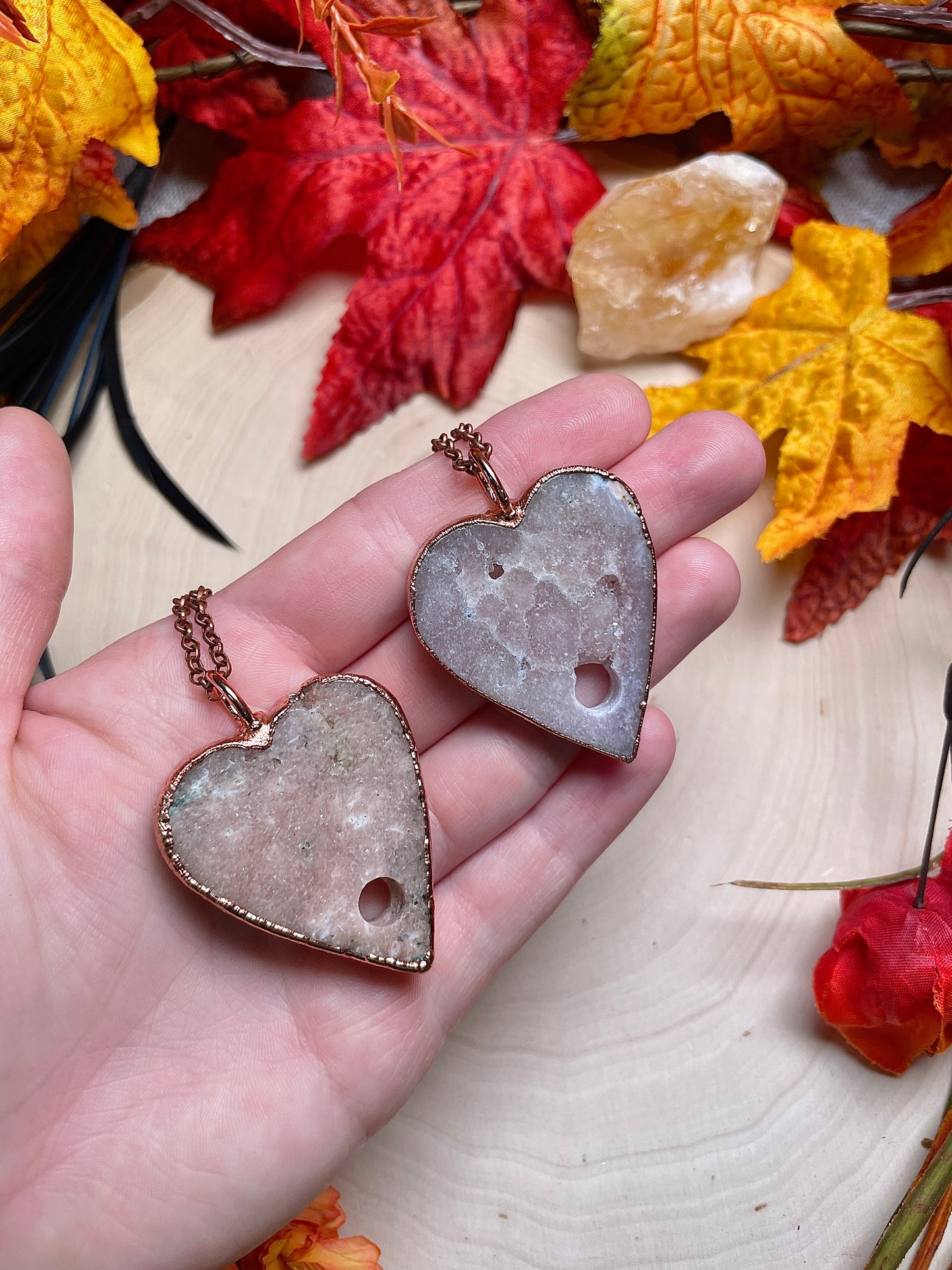 Pink Amethyst Planchette Necklace