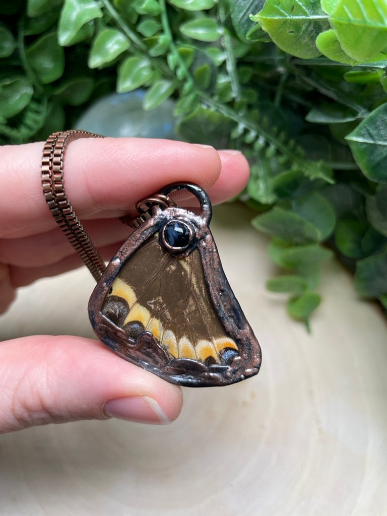 Butterfly Wing and Pietersite Necklace