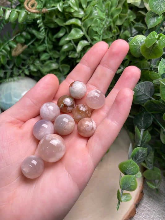 Flower Agate Sphere