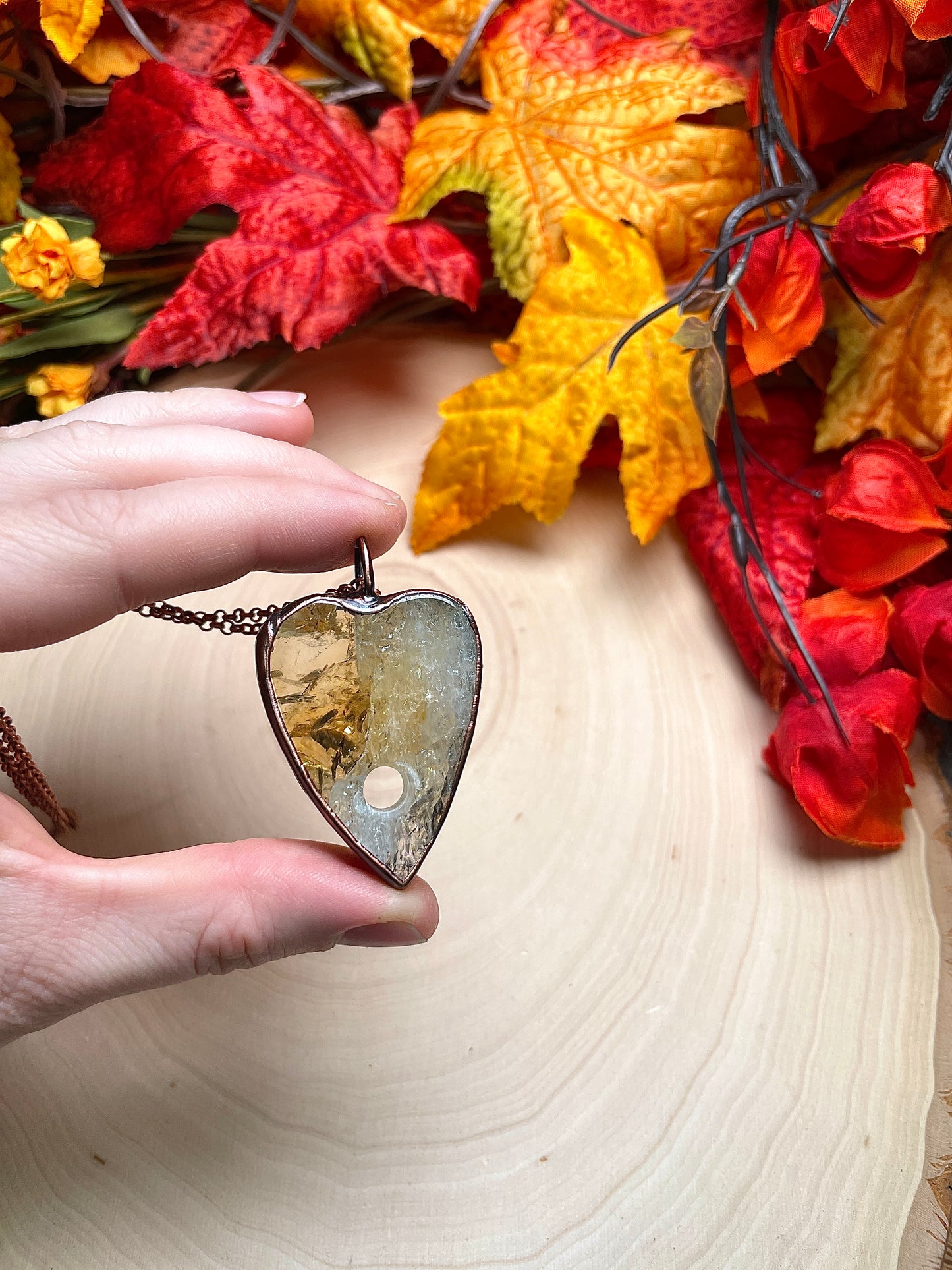 Citrine Planchette Necklace