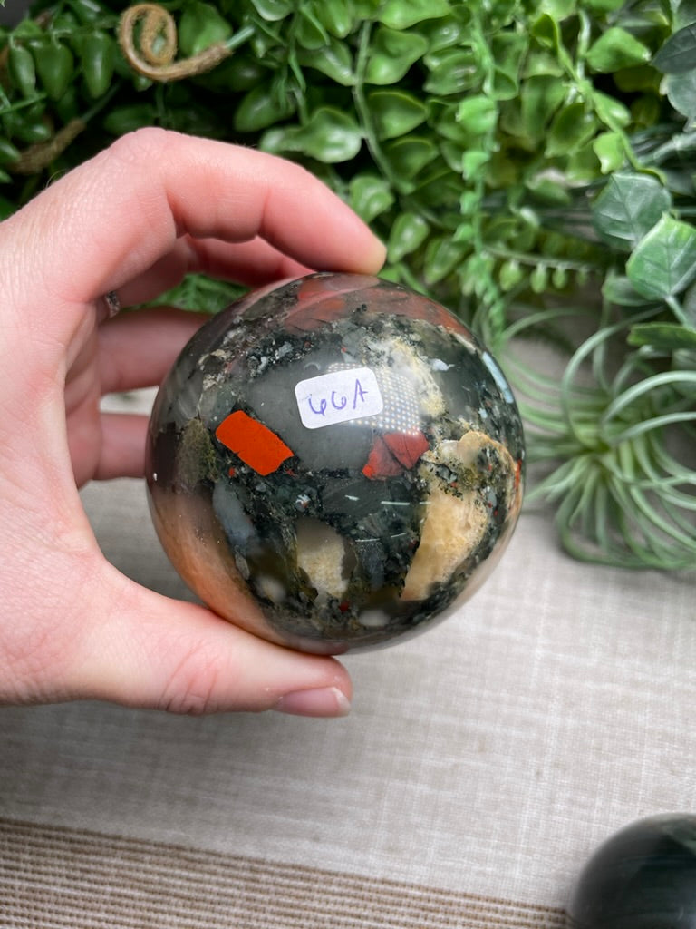 African Bloodstone Sphere