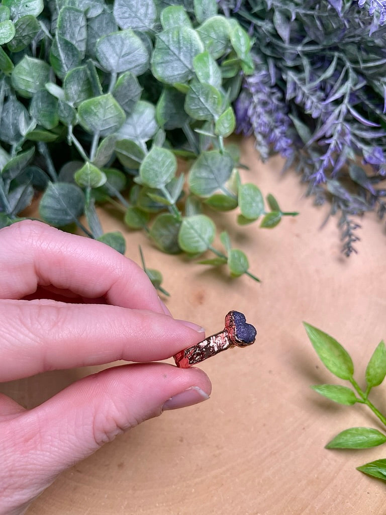 Grape Agate Ring Size 4 3/4