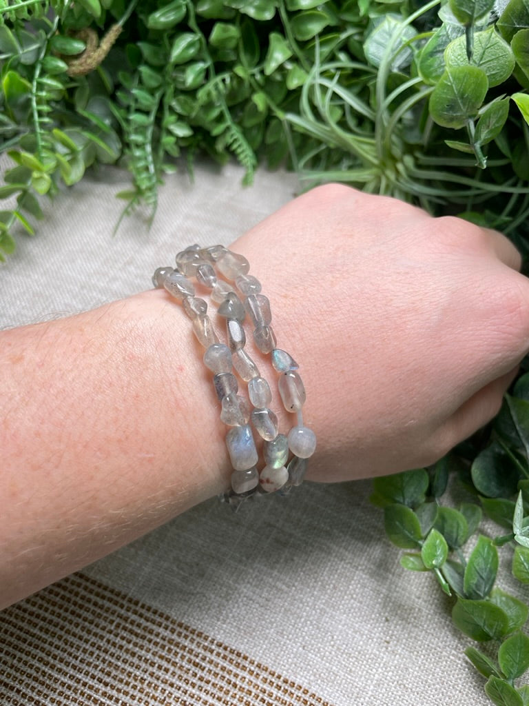 Labradorite Beaded Bracelet