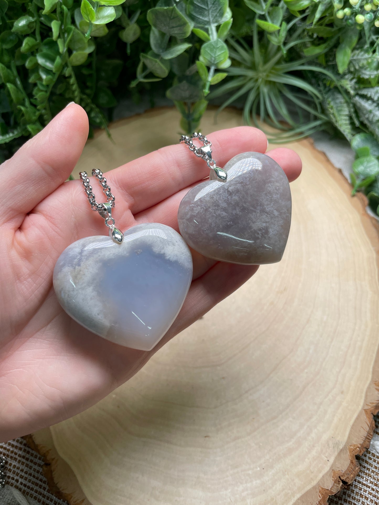 Agate Heart Necklace