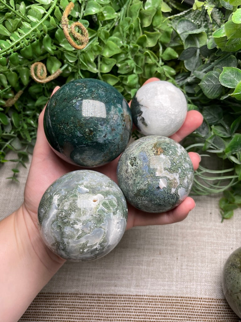 Moss Agate Sphere