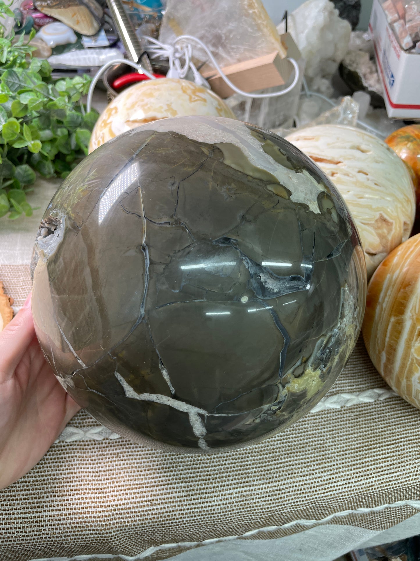 XXXL Volcano Agate Sphere