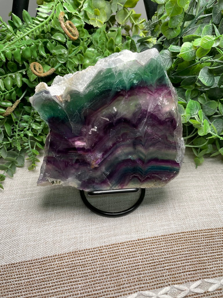 XL Rainbow Fluorite Slab