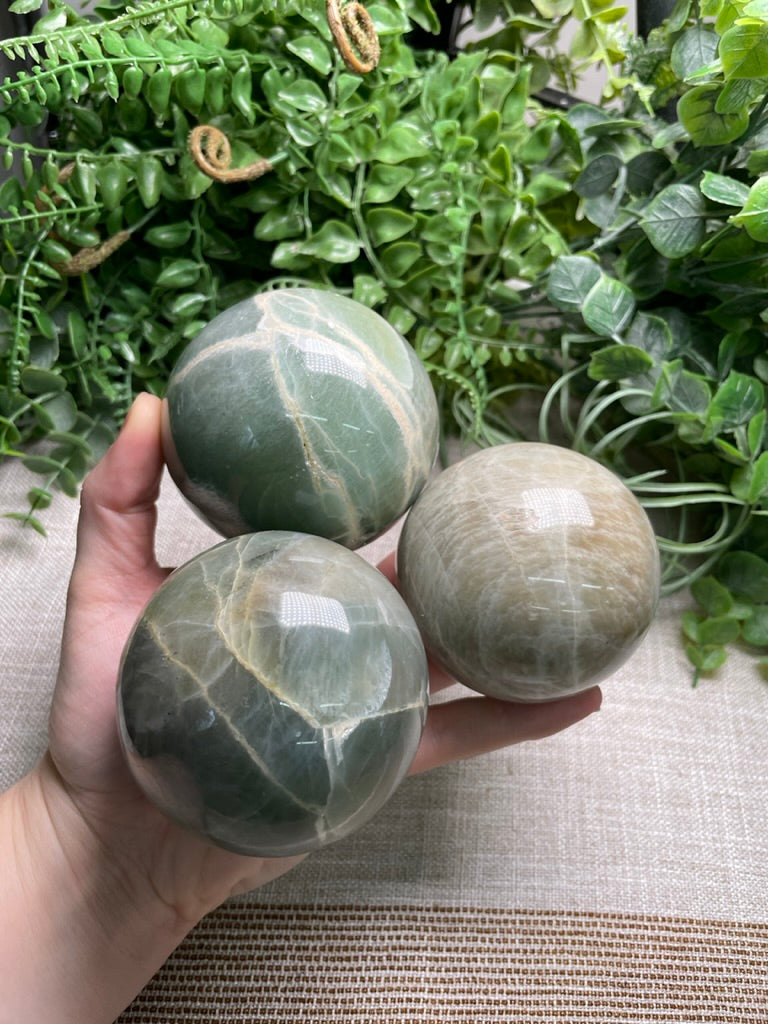 Green Moonstone Sphere