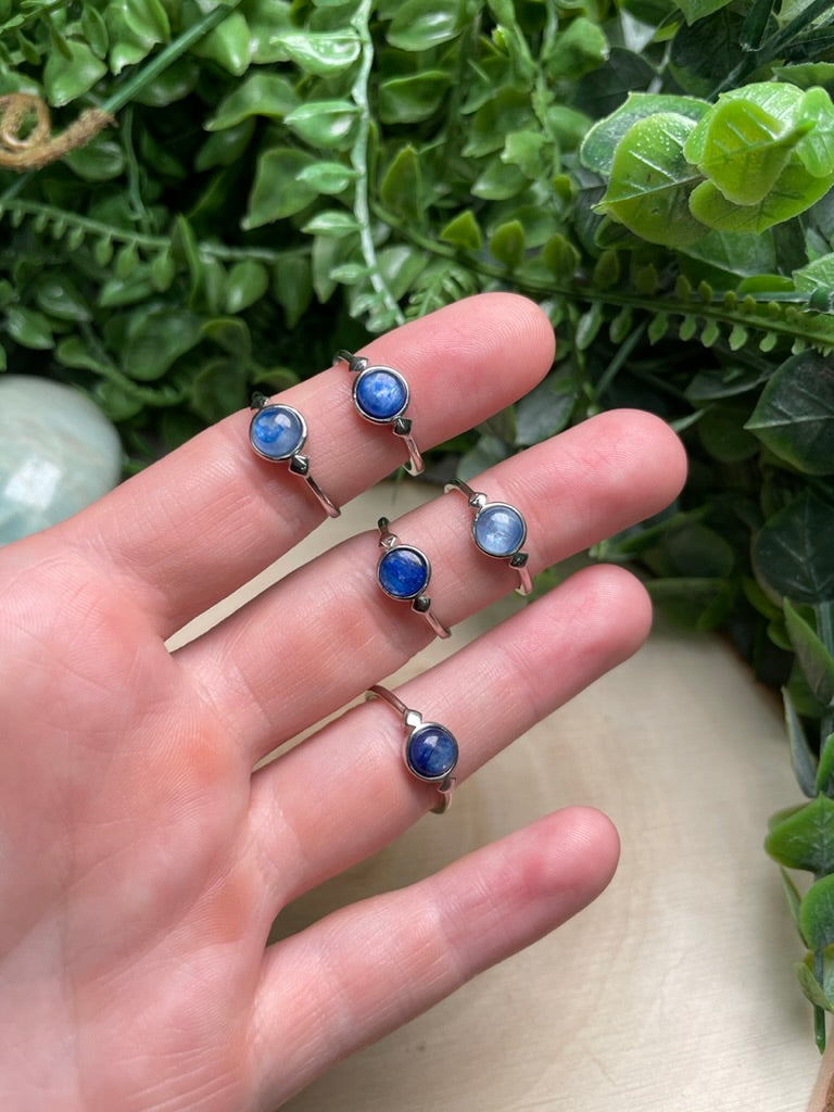 Blue Kyanite Adjustable Ring