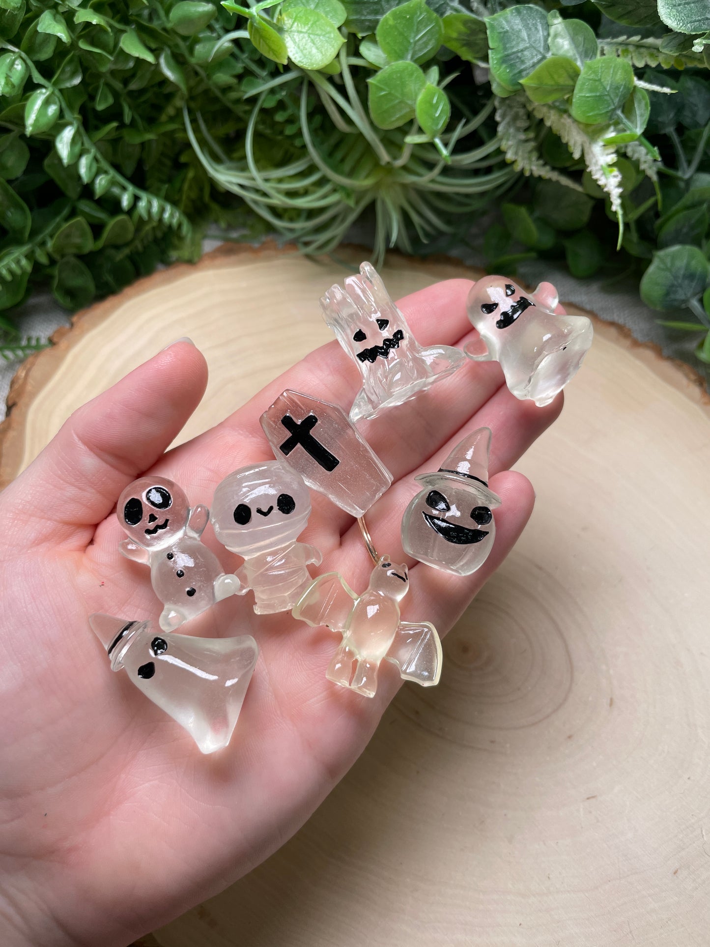 Glow in the Dark Mini Resin Halloween Characters