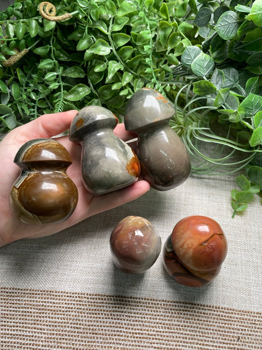 Polychrome Jasper Mushroom