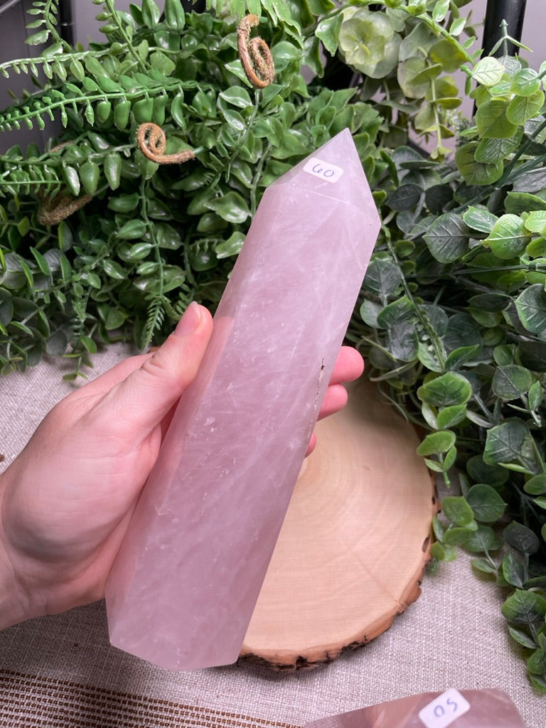 XL Rose Quartz Tower