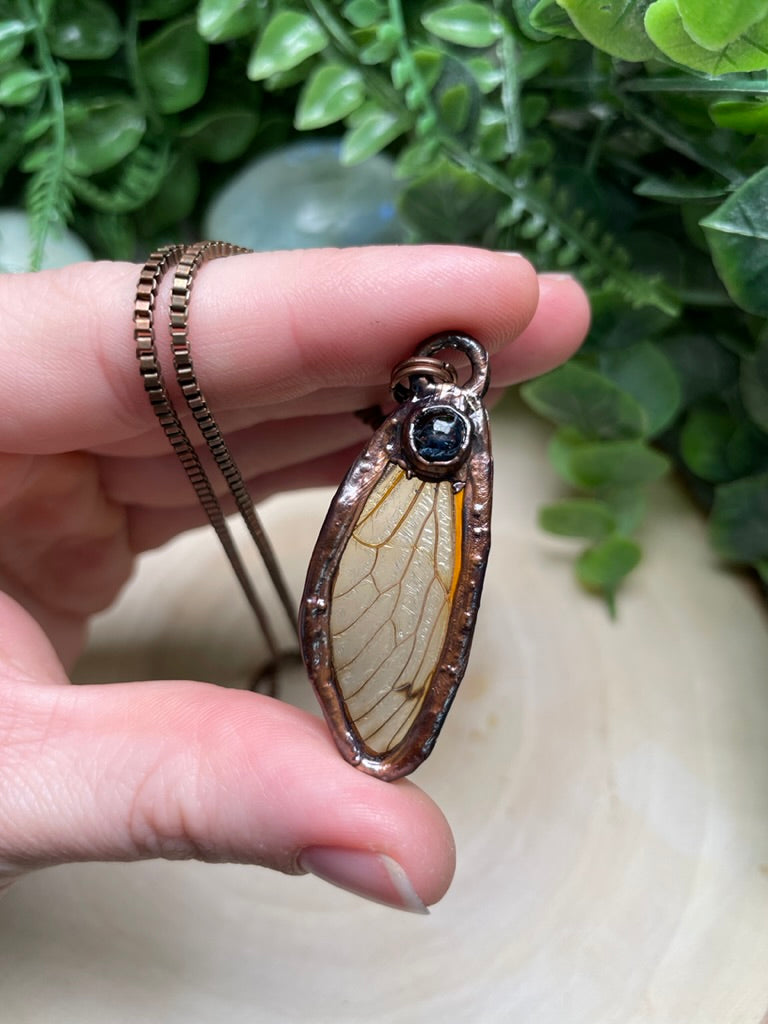 Cicada Wing and Pietersite Necklace