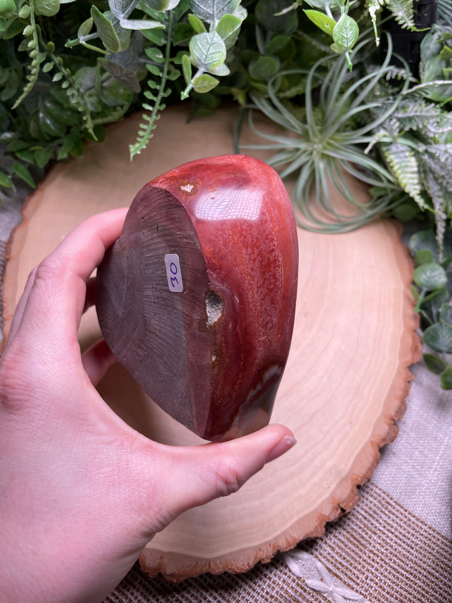 Polychrome Jasper Heart Bowl