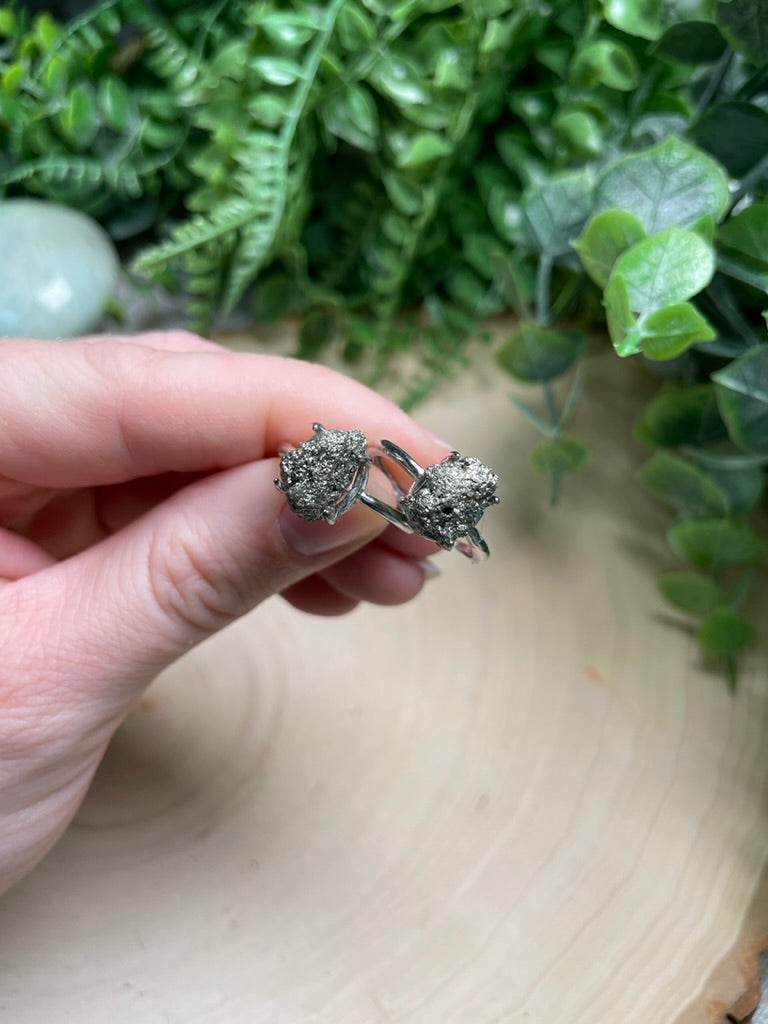 Pyrite Adjustable Ring