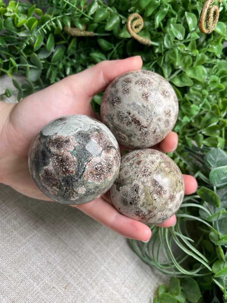 Flower Jasper Sphere