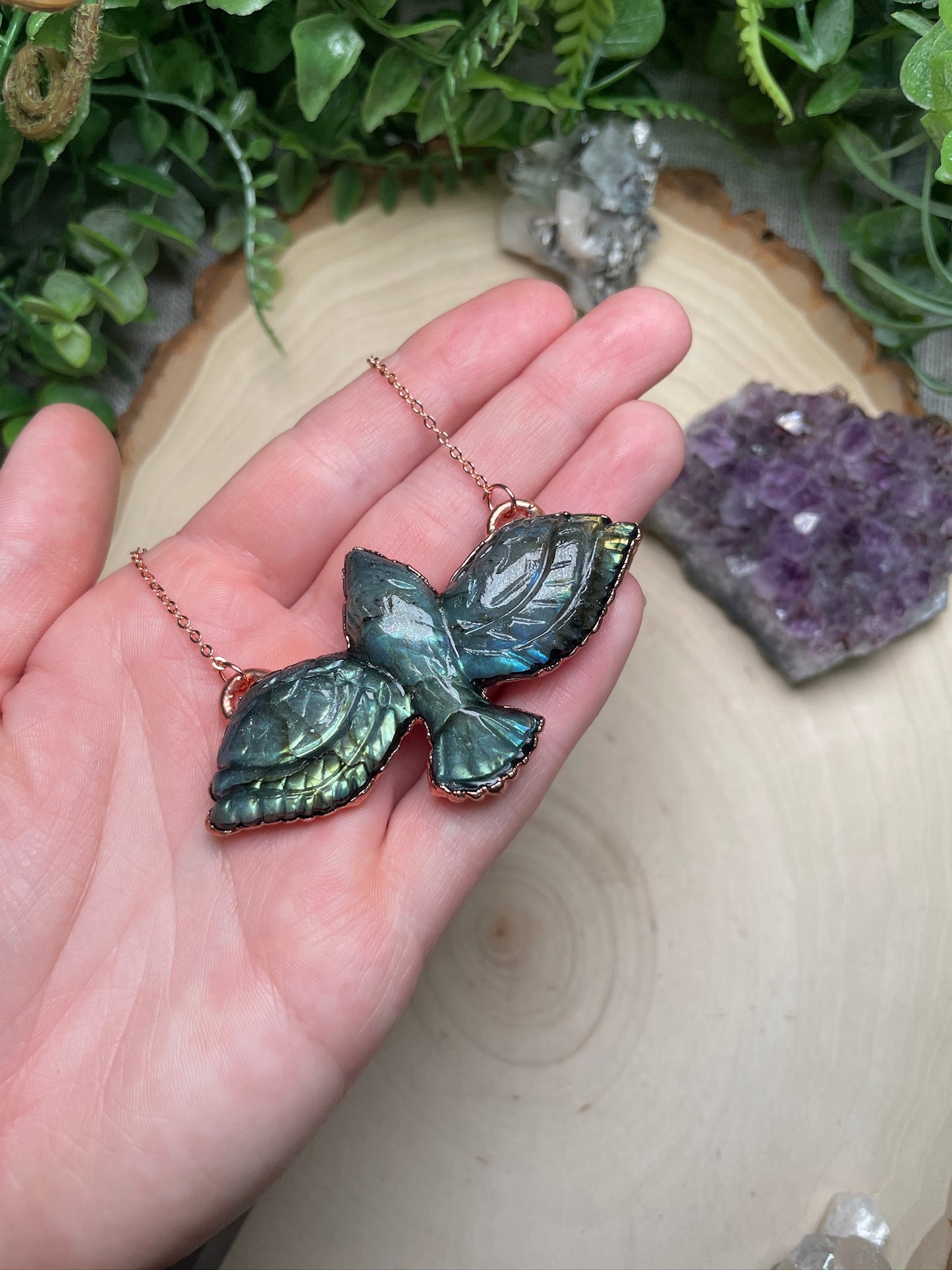 Labradorite Eagle Necklace