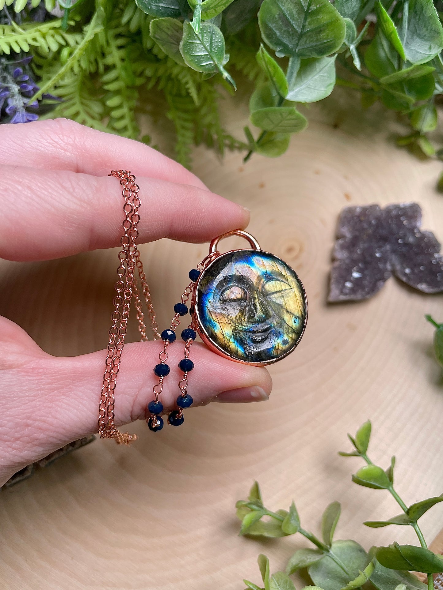 Selene- Labradorite Goddess Necklace