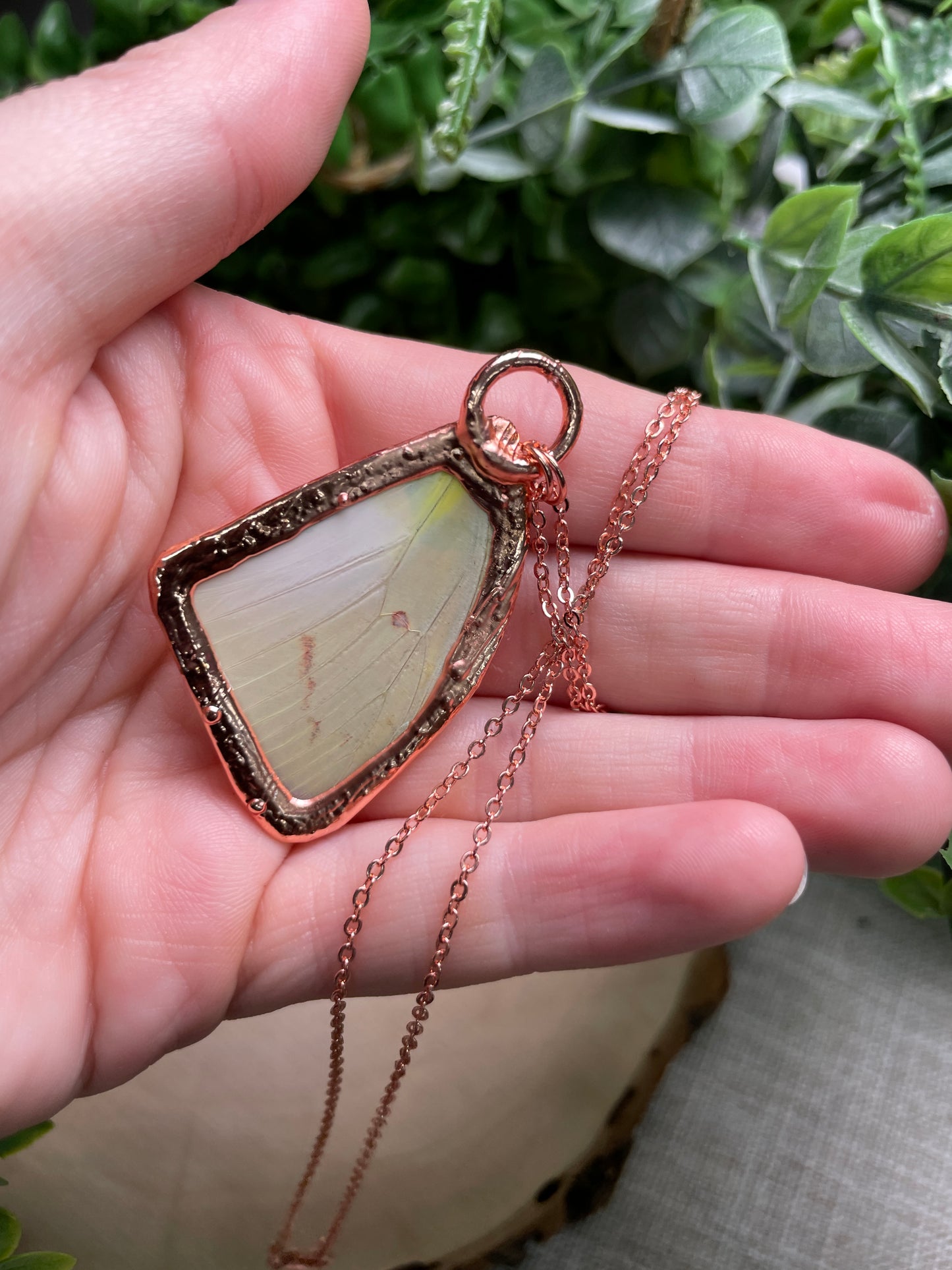 Moonstone Butterfly Wing Necklace