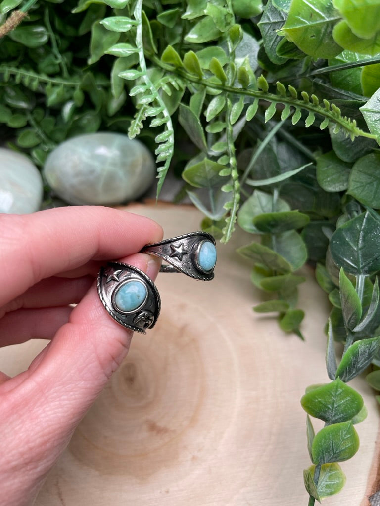 Larimar Adjustable Ring