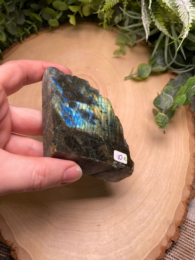 Labradorite Half-Polished Slab