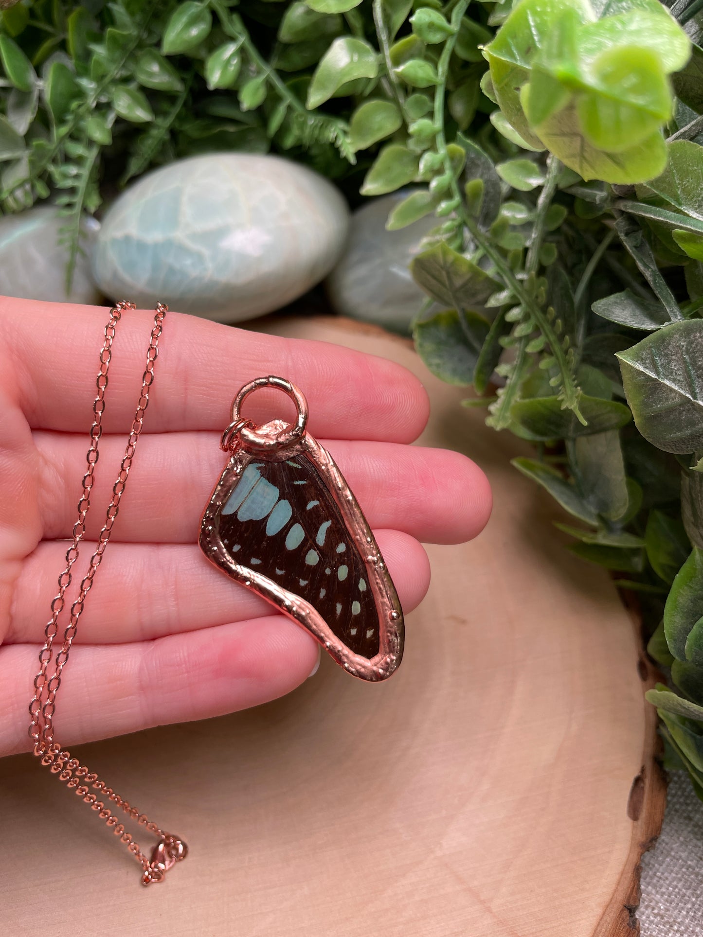 Amethyst Butterfly Wing Necklace